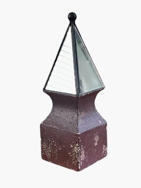 RUSTIC➕Vintage Inspired Mirrored Obelisk Finial